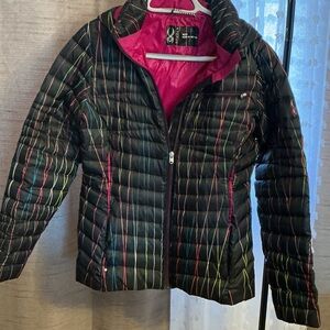 Colorful Striped Puffer Jacket